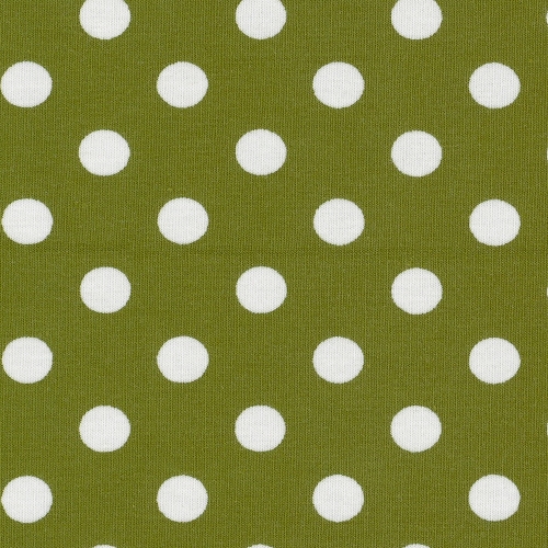 Jersey Swafing - Punkte -  1cm - Heugrün